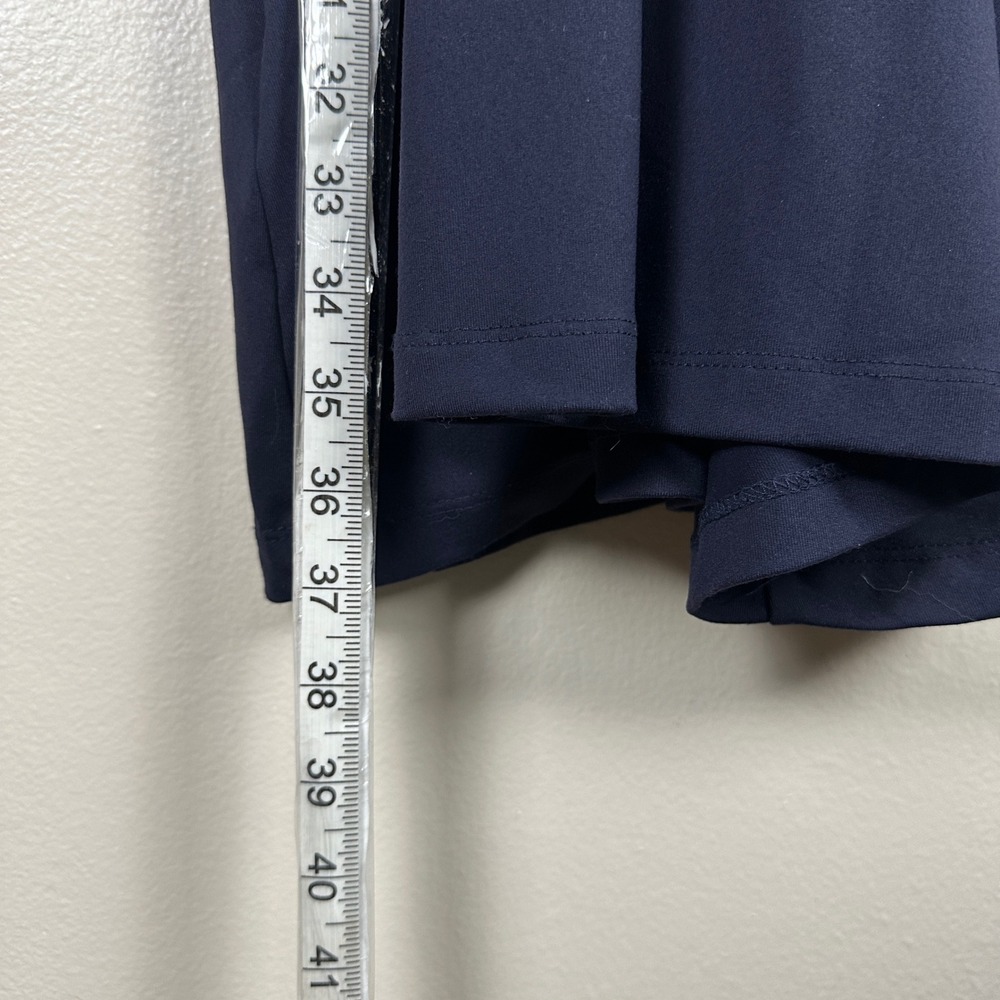 Susana Monaco Women's Large Mini Dress Midnight Navy Cutout Tie Front Chic NEW - Picture 3 of 9